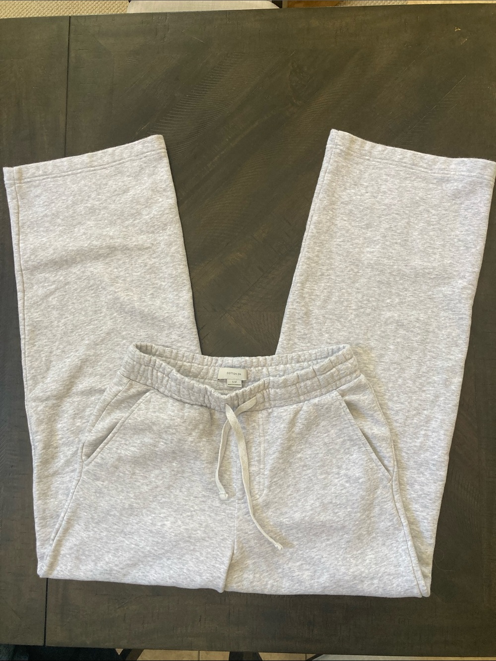 Cotton On Menโs Light Gray Sweatpants with Drawstring